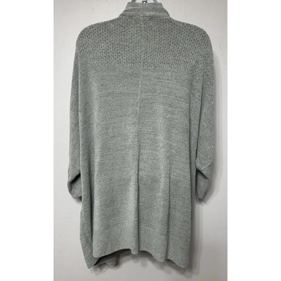 Barefoot Dreams Sweater CozyChic Ultra Lite Pointelle Dolman Cardigan Women L/XL - Picture 5 of 10
